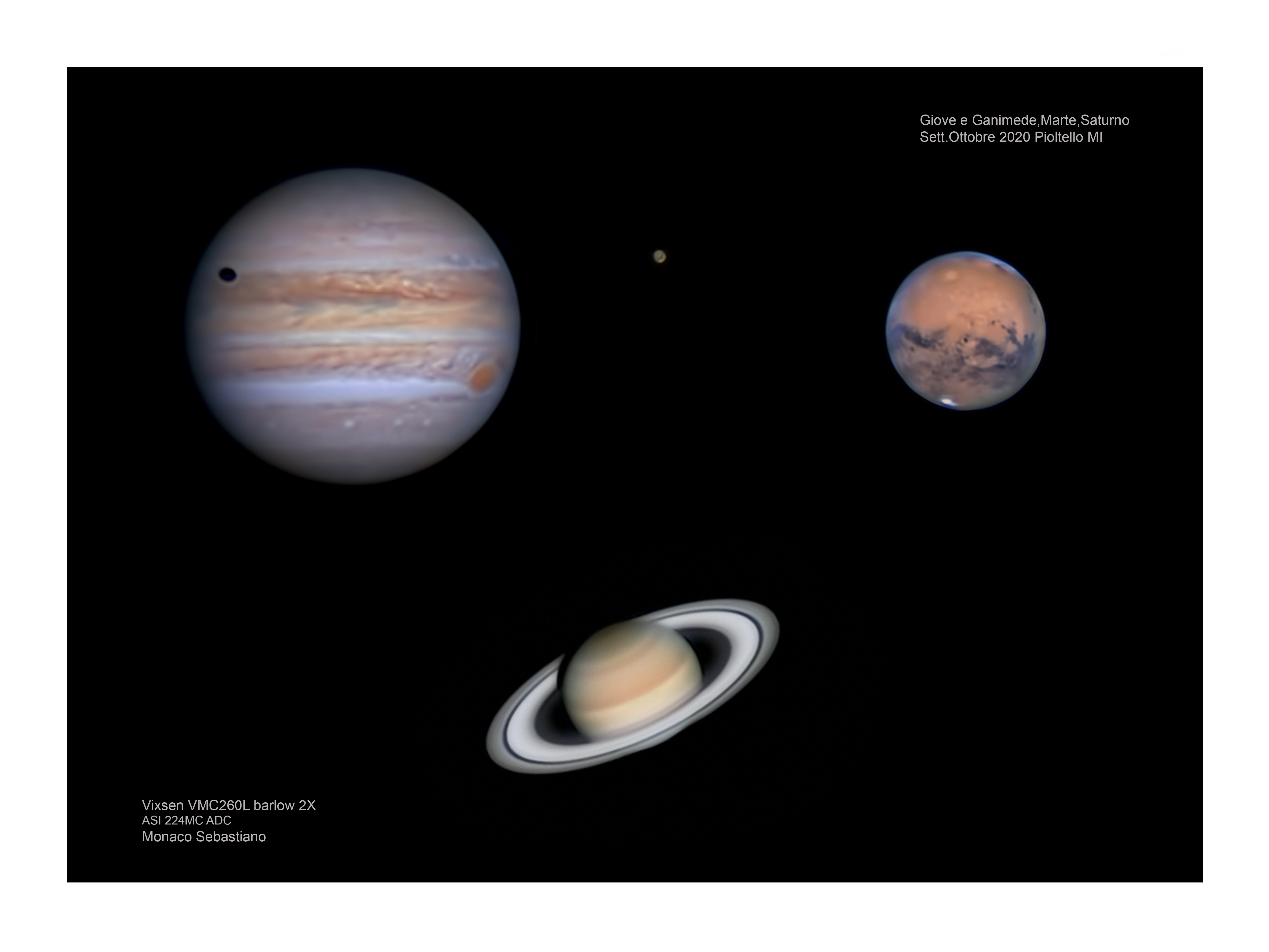 Collage: Marte-Giove-Saturno (2020)