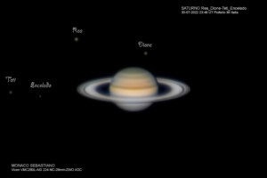 SATURNO Rea-Dione-Teti-Encelado