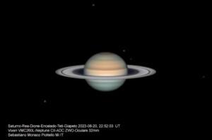 Saturno + 5 Lune