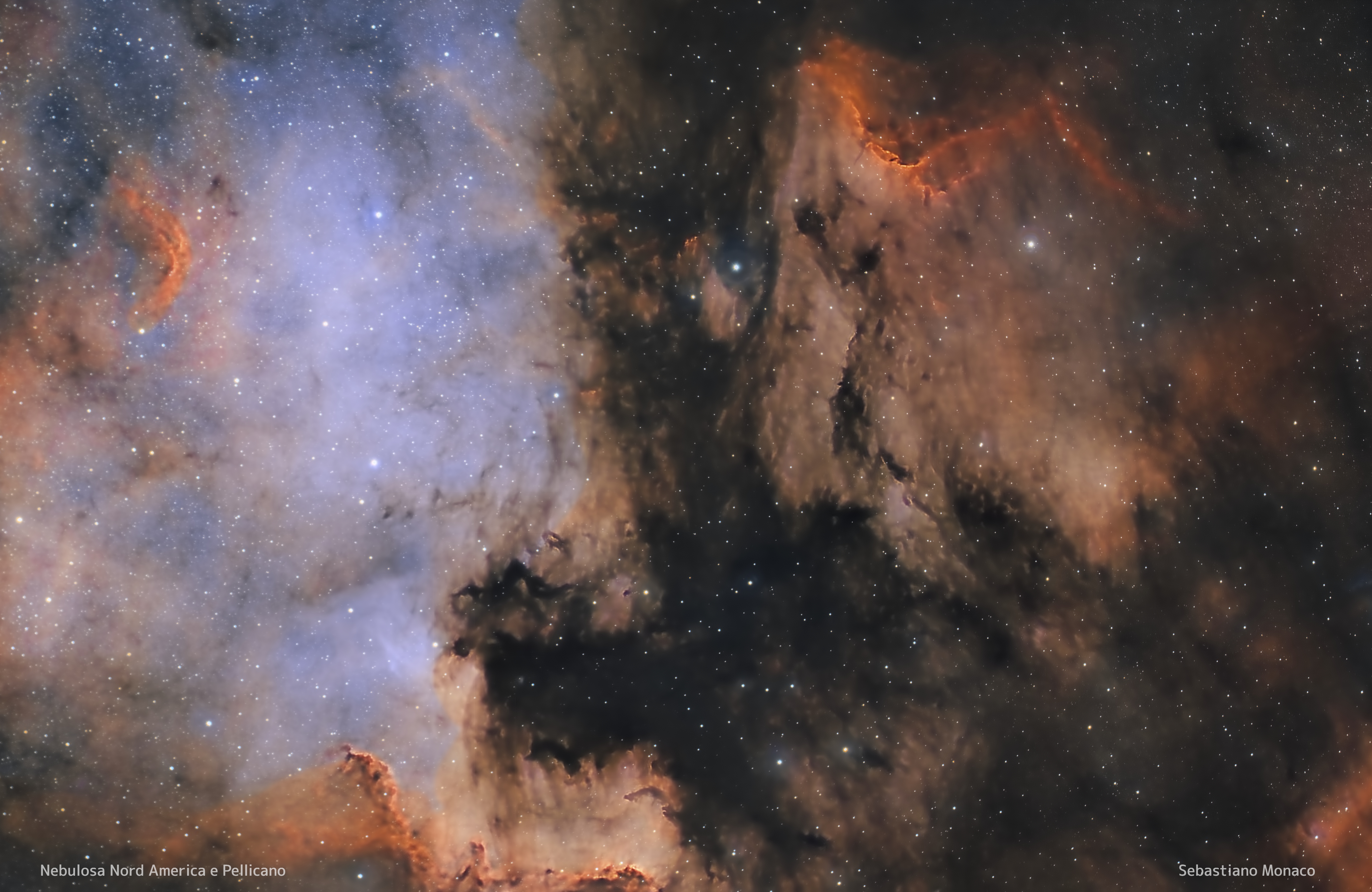 Nebulosa Nord america e Pellicano