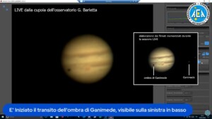 Transito dell’ombra di Ganimede. Opposizione di Giove 2026