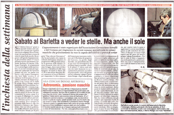 Sabato al Barletta a riveder le stelle. Ma anche il sole