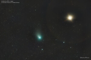 Cometa C/2022 E3 (ZTF ) + Marte